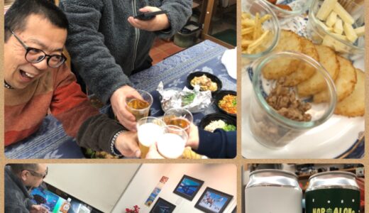 閉店後の店内にて…